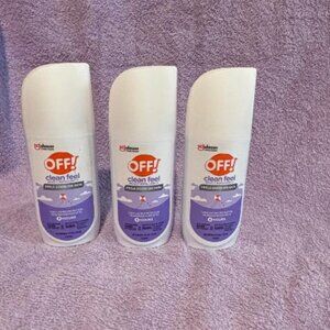 OFF! Clean Feel Insect Repellent II Up To 8 Hr Mosquito Protection 4 oz Spray X3